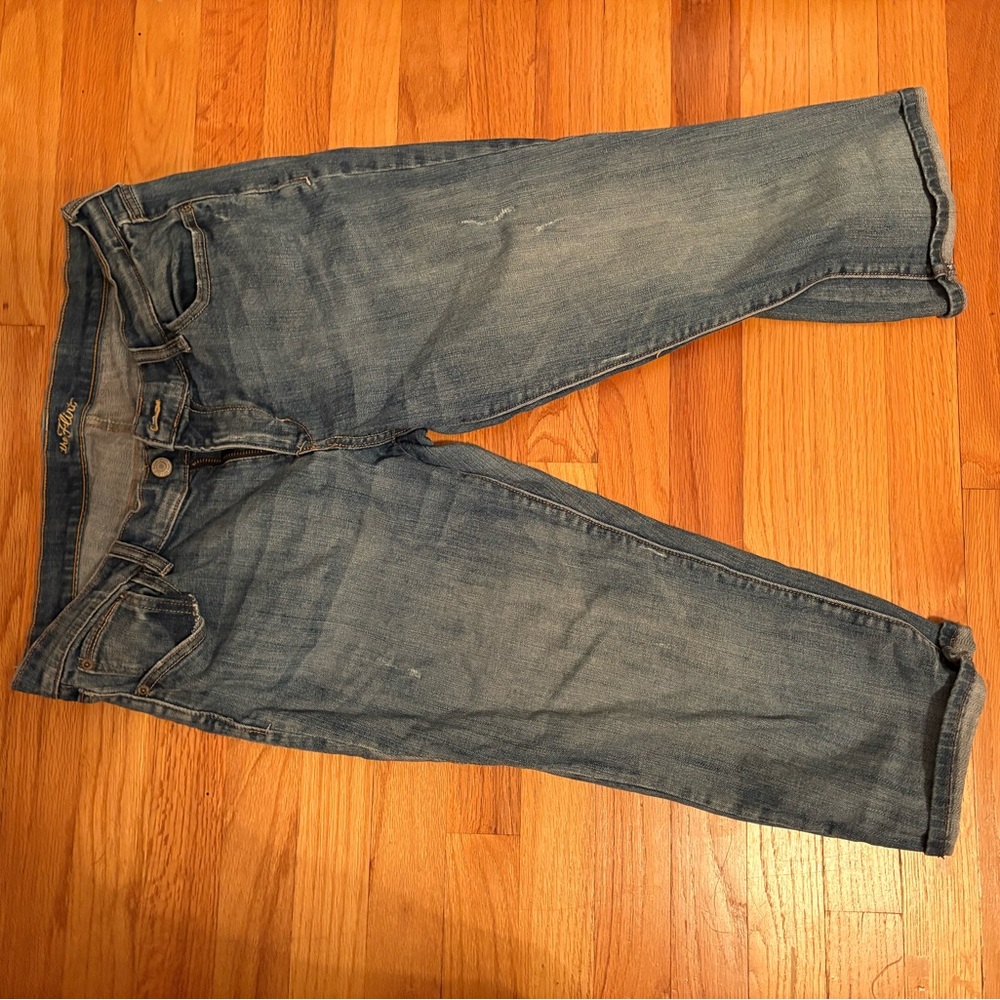 Women's Blue Cropped Jeans